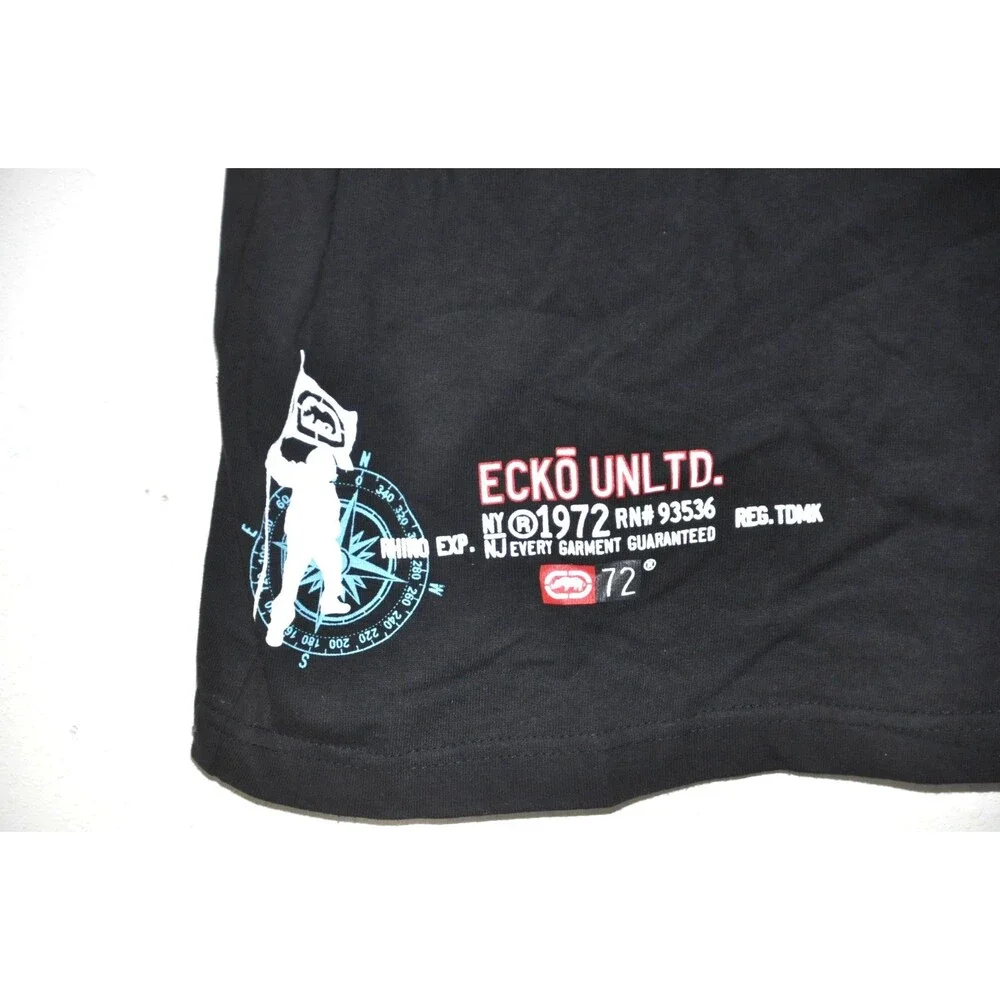 Ecko Unltd T Shirt Mens XL Black Rhino 100% Cotton - Picture 5 of 6